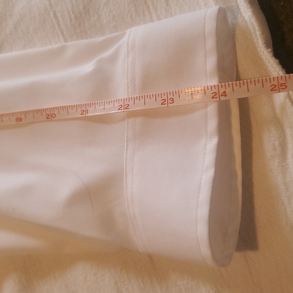 Talbots Event White Silver Embellished Decorative Buttons Pullover Sz XL Blouse - Picture 14 of 15